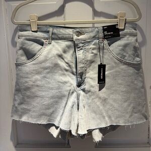 Express super high rise size 12 NWT denim shorts